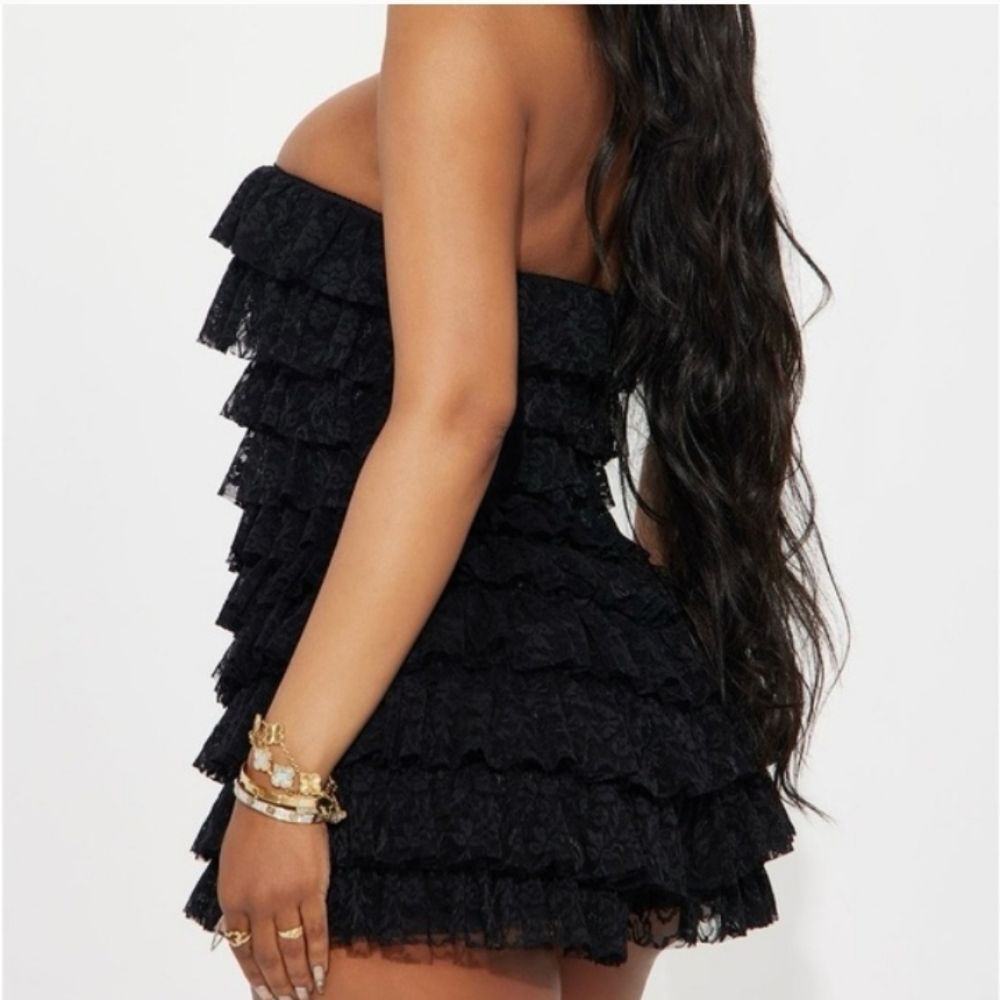Fashion Nova Black Lace Romper - Picture 3 of 8
